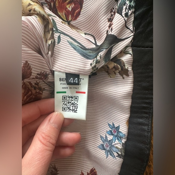 Benheart Cropped Leather Jacket โ Made in Italy ๐ฎ๐น Jeffrey size 44 (M) - Picture 10 of 11